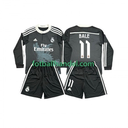 Barn Fotballdrakter Real Madrid Bale 11 2014 2015 Tredje Retro Langermet